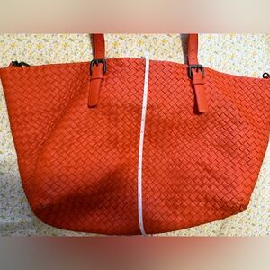 Bottega Veneta Large Orange tote bag